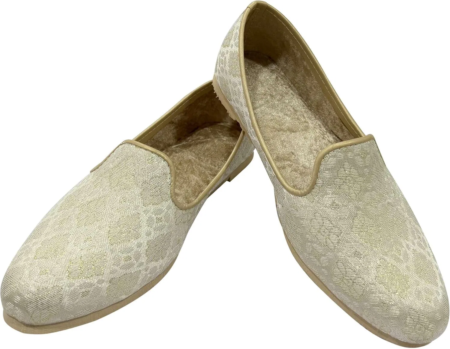 Мужские мокасины с вышивкой, Light Gold Stop n Style — фото 3
