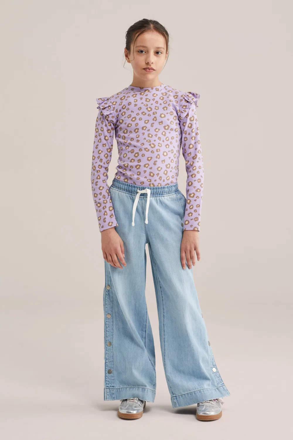 Футболка 'Meisjes' We Fashion, Purple — фото 4