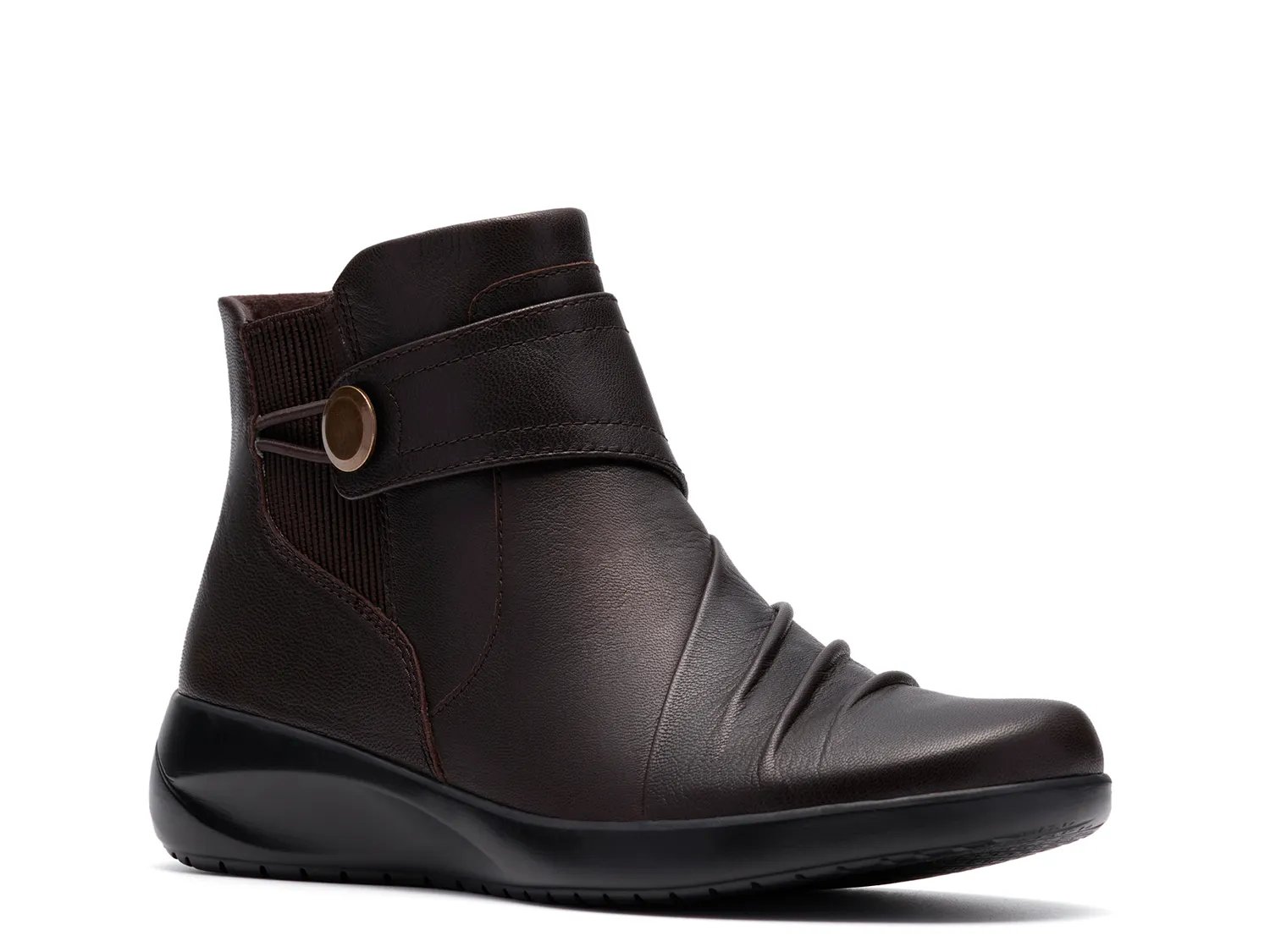 Ботинки Clarks Kaetlyn Sara Bootie, Chocolate Leather