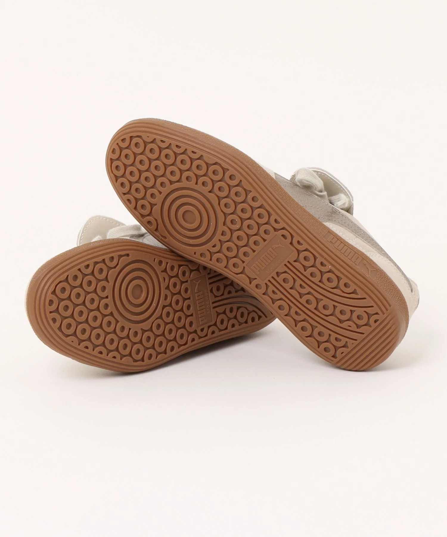 Мужские кроссовки из натуральной кожи Palermo Premium Metallic PUMA бежевые — фото 3