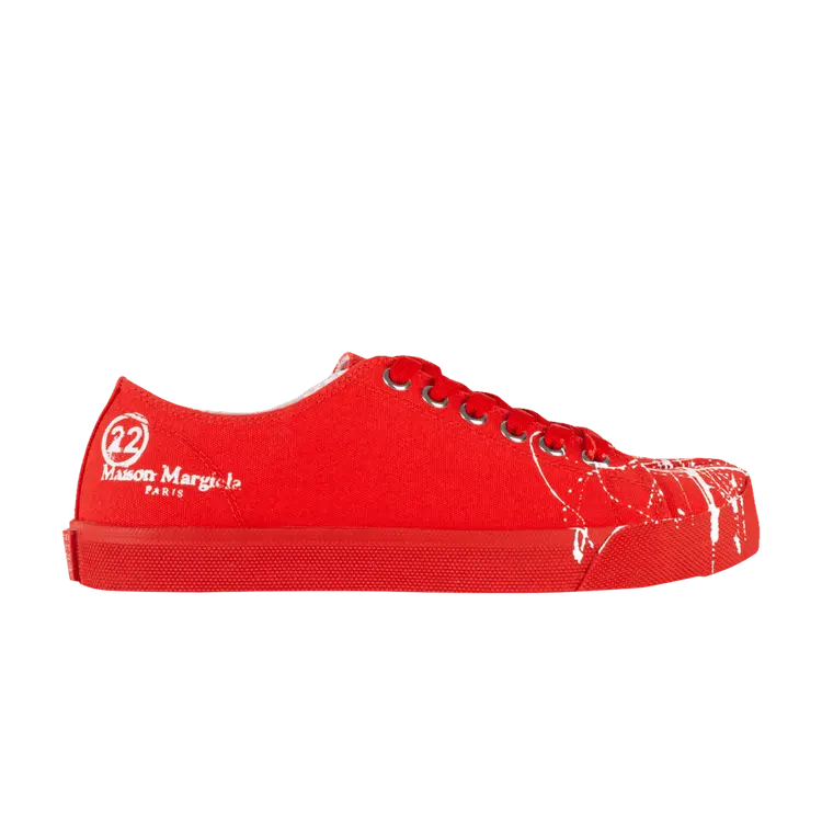 

Кроссовки Maison Margiela Wmns Tabi Low Paint Splatter - Coral Fluo, красный