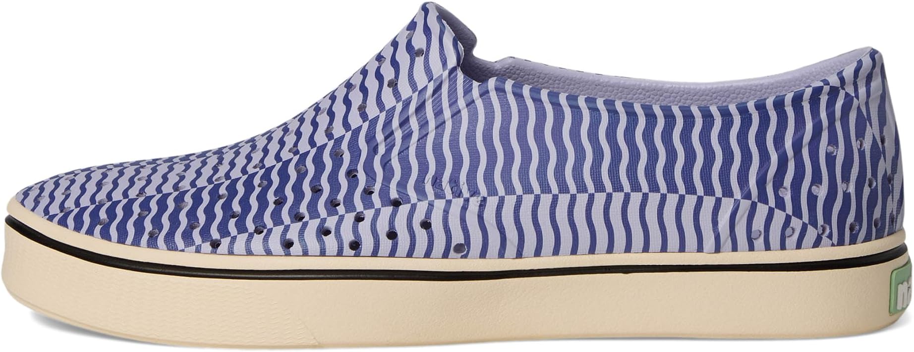 Лоферы Unisex Native Shoes Miles Bloom Wanderfoam Print, Future Purple/Bone White/Ink Wiggle Stripe — фото 4