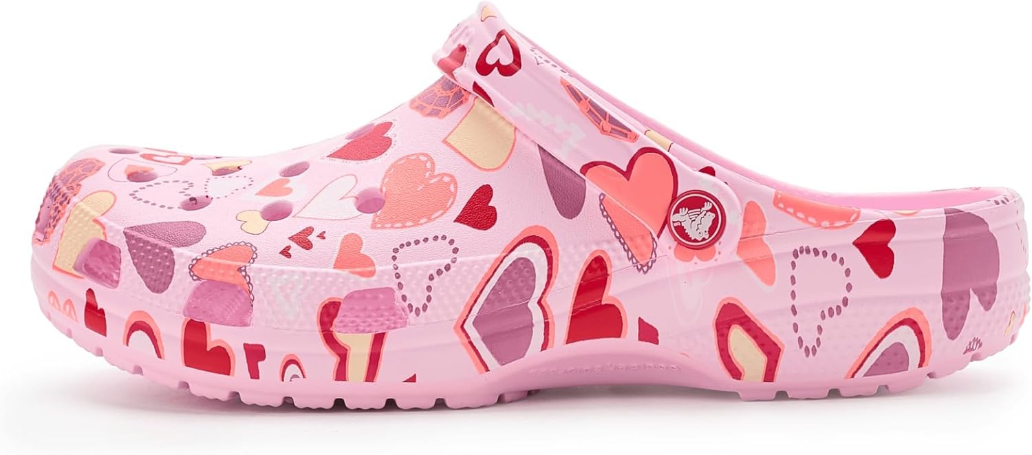 Унисекс сабо Crocs Classic с графическим принтом, розовый — фото 4