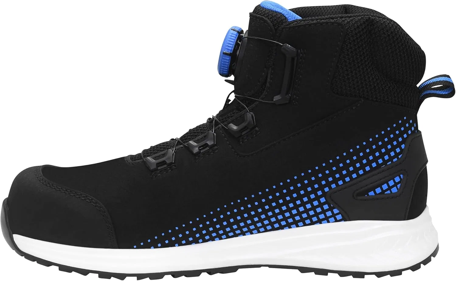 Защитные ботинки ELTEN JORAN BOA Blue Mid ESD S3L, женские и мужские, текстильные, с пластиковым носком, легкие, спортивные, черно-синие — фото 3