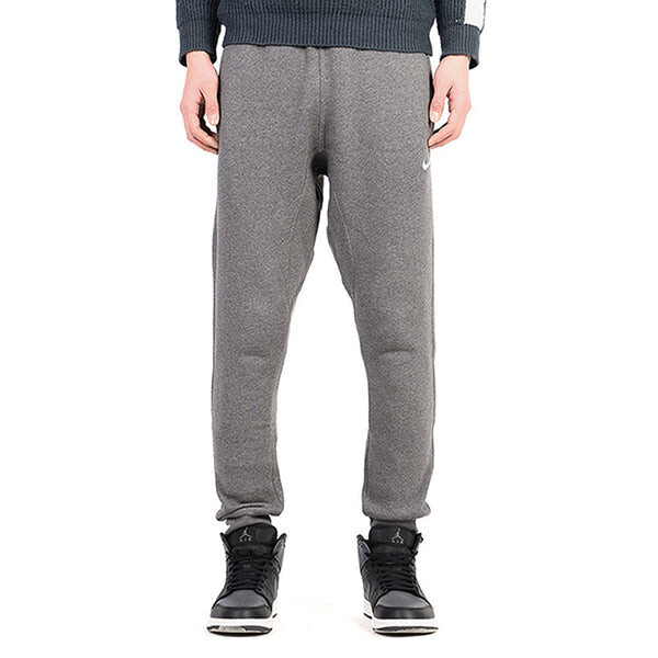 Брюки men's fleece lined stay warm solid color casual sports bundle feet dark grey pants Nike, мультиколор — фото 2