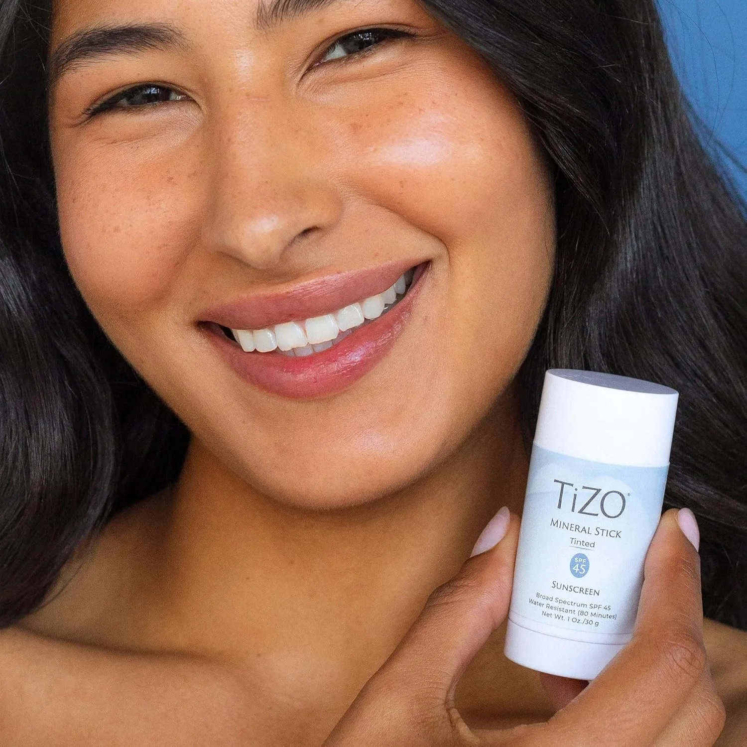 TiZO Mineral Stick Tinted SPF 45, водостойкий (80 минут), широкий спектр защиты от UVA/UVB, невидимый до полупрозрачного финиша, удобное нанесение на ходу, 30 г, Clear — фото 4