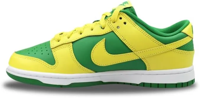 Мужские кроссовки для скейтбординга Nike Dunk Low Retro, зеленый/желтый — фото 2