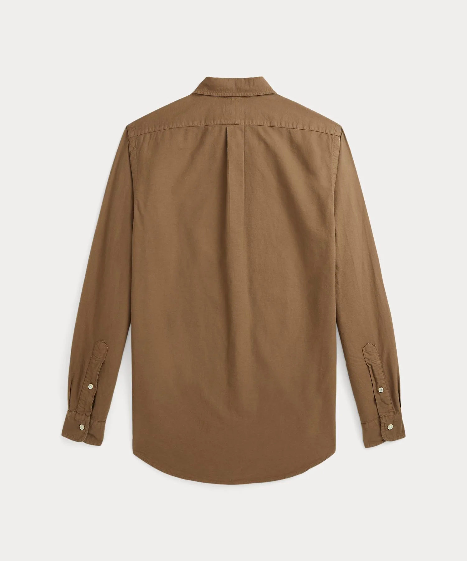 Мужская рубашка оксфорд с гамент-дай Classic Fit POLO RALPH LAUREN серая — фото 2