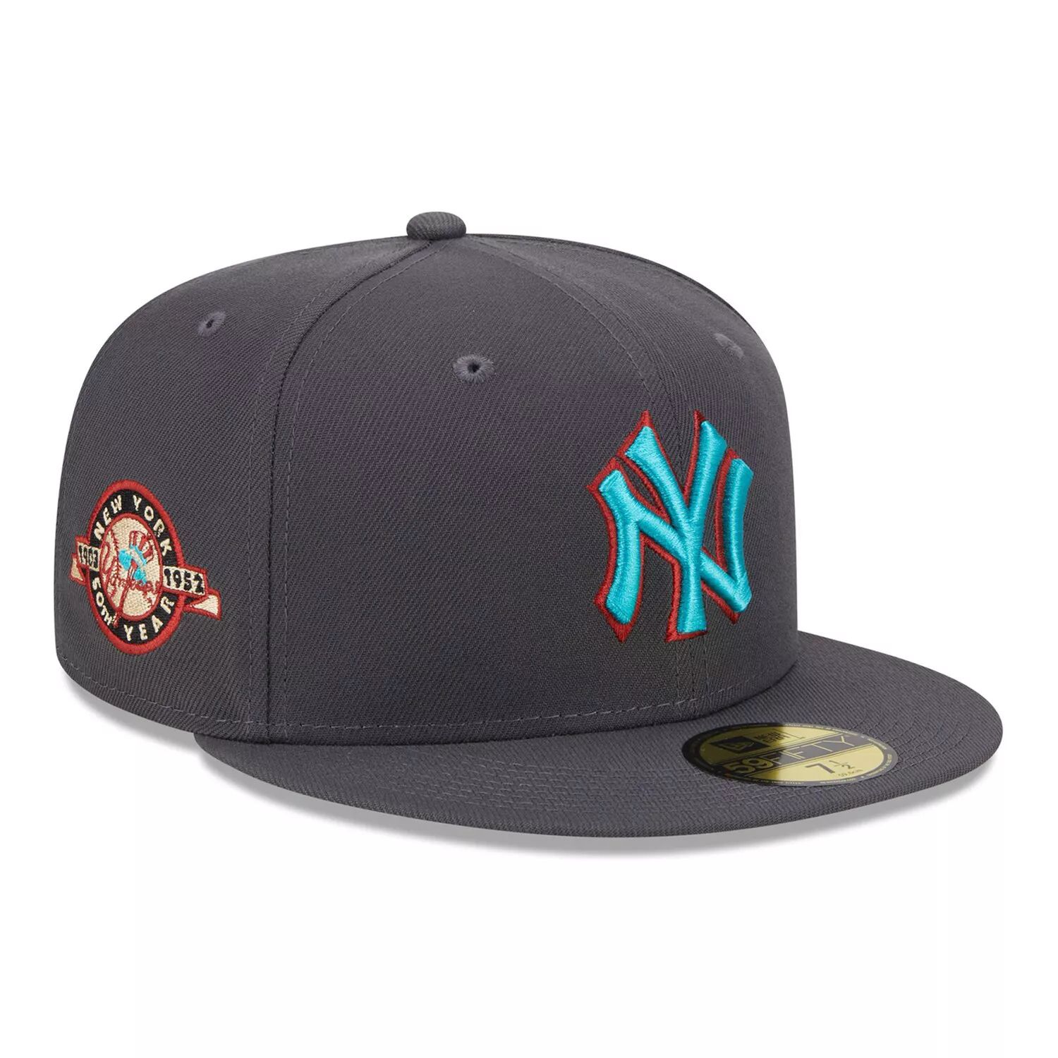 

Мужская приталенная шляпа New Era Graphite New York Yankees с принтом 59FIFTY