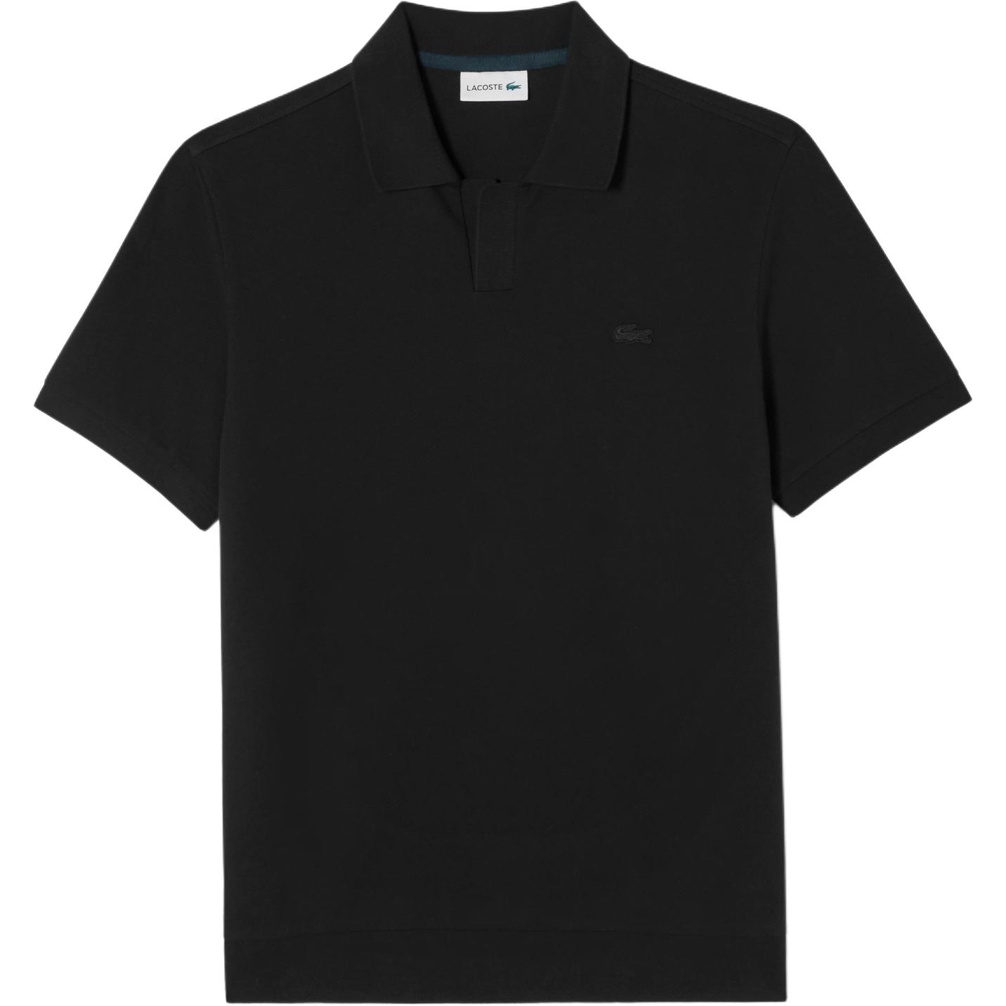 

LACOSTE Мужская черная поло, Черный, LACOSTE Мужская черная поло