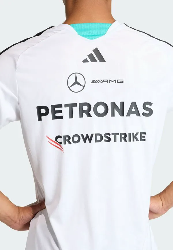 Футболка с принтом команды формулы-1 amg petronas Adidas Performance, White — фото 4