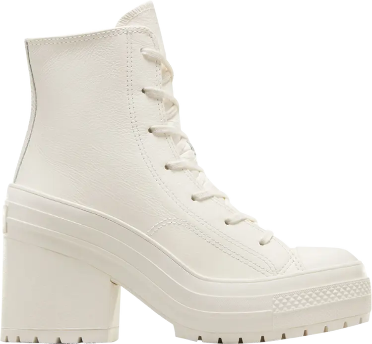 Кроссовки Wmns Chuck 70 De Luxe Heel Leather High 'Egret', кремовый