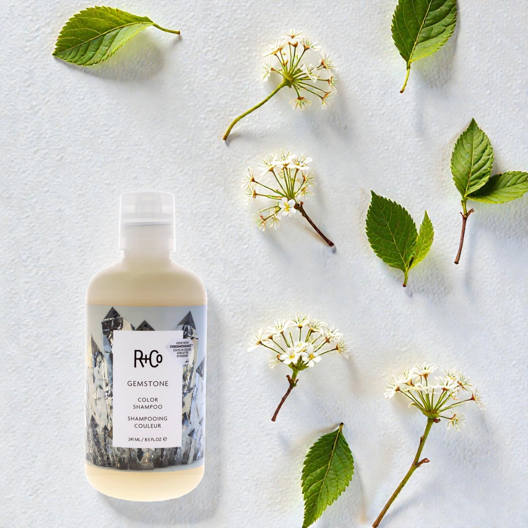 Шампунь для окрашивания волос Gemstone Color Shampoo от R+Co, унисекс - 8,5 унций (250 мл), прозрачный — фото 2