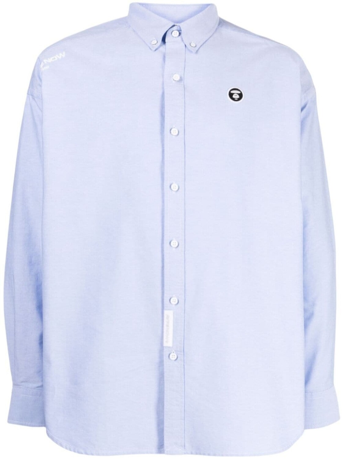 

Рубашка с нашивкой-логотипом AAPE BY *A BATHING APE, синий