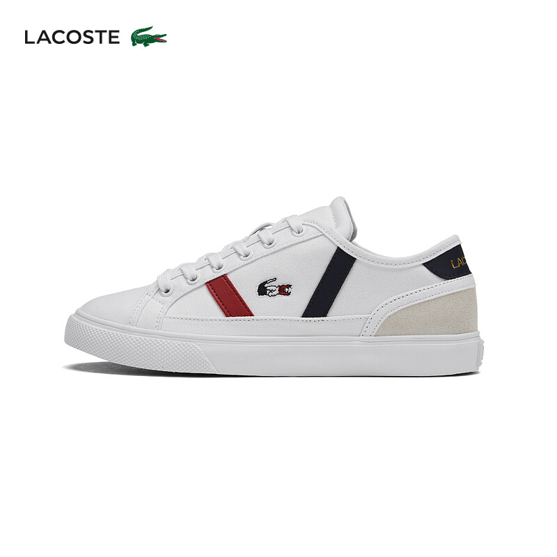 

Кроссовки женские Lacoste, белый / темно-синий / красный
