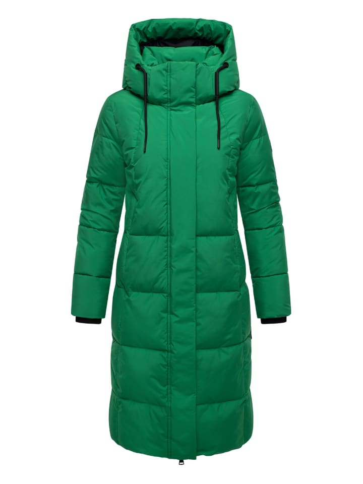 

Стеганое пальто Чумании XVI изумрудно-зеленого цвета Marikoo