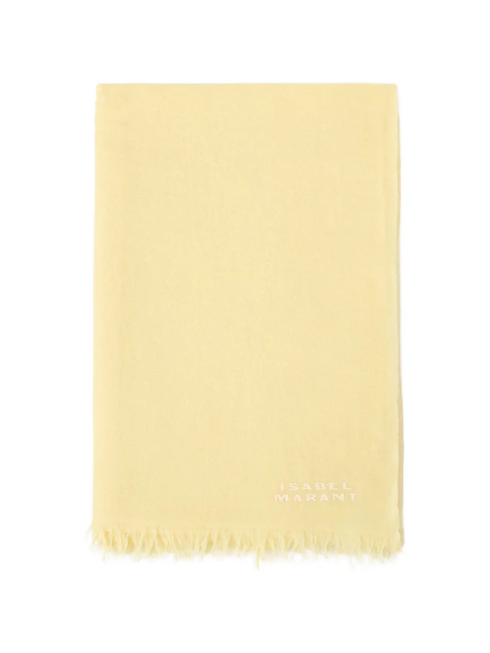 

Шарф Alette с бахромой по краю Isabel Marant, желтый