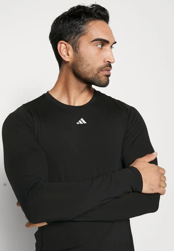Футболка techfit ls tee m undershirt Adidas Performance, Black — фото 4
