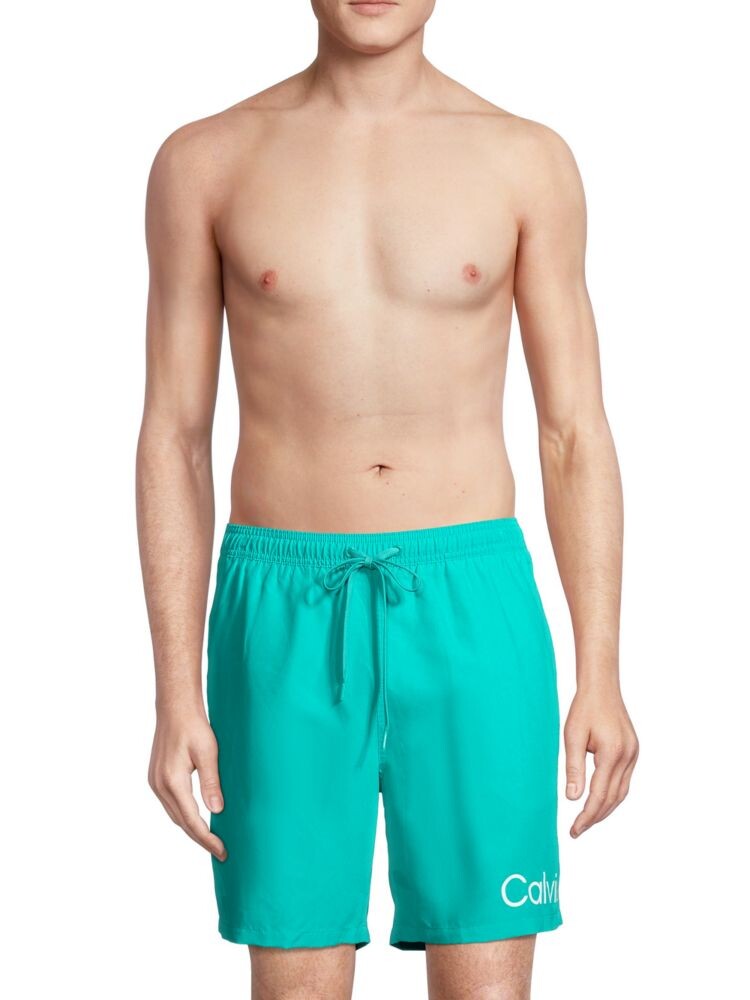 

Шорты для плавания с логотипом Calvin Klein, цвет Atlantis