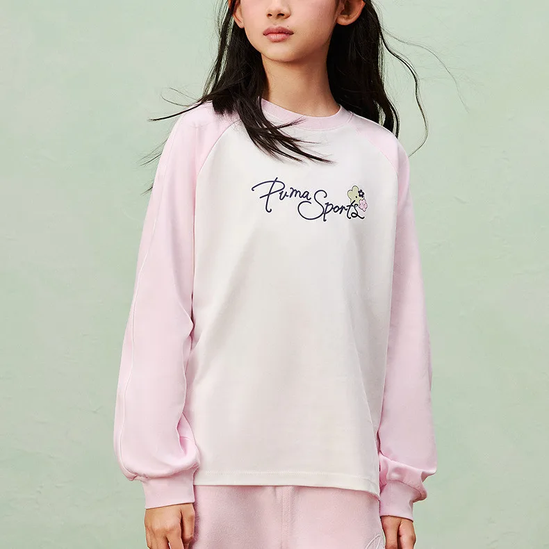 Футболка для детей Crew Neck Moderate PUMA, розовый 60001 — фото 3