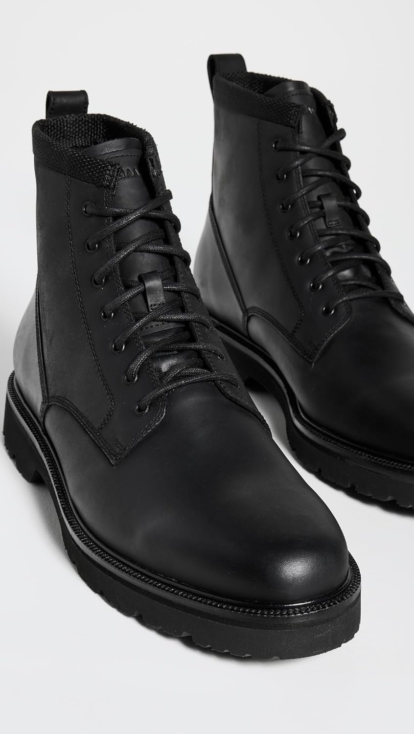 Мужские ботинки Cole Haan American Classics с простым носком, водонепроницаемые, черный — фото 4