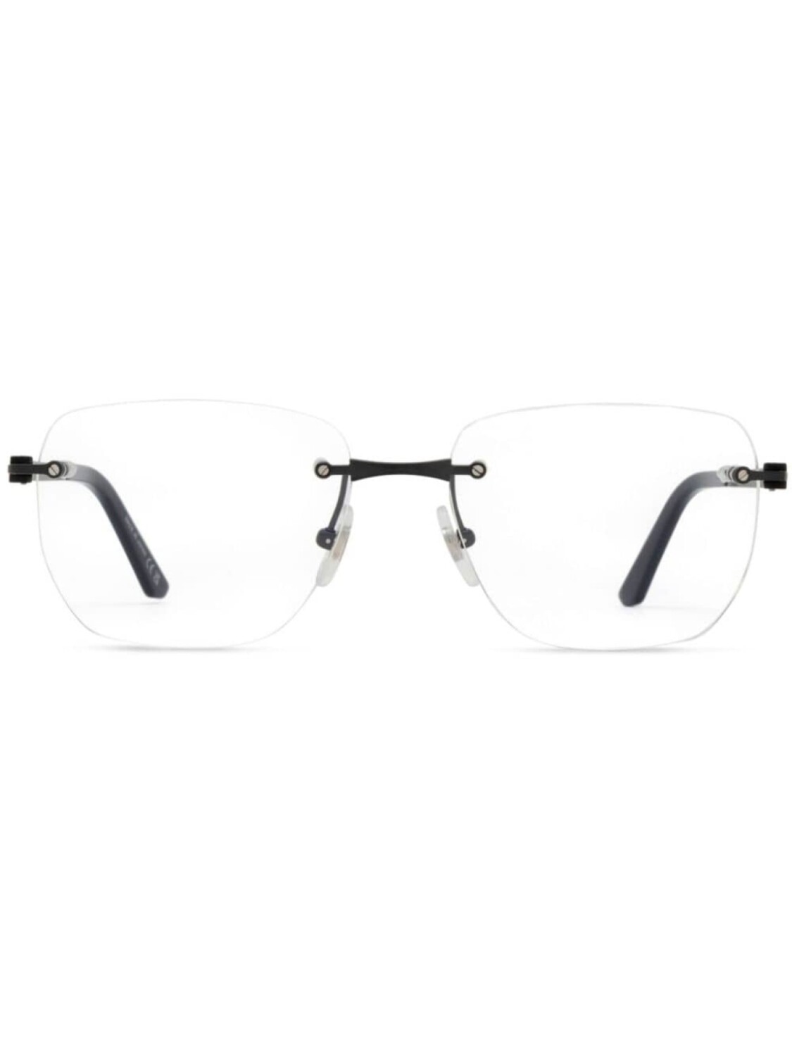 

Очки с геометрической оправой Cartier Eyewear, черный