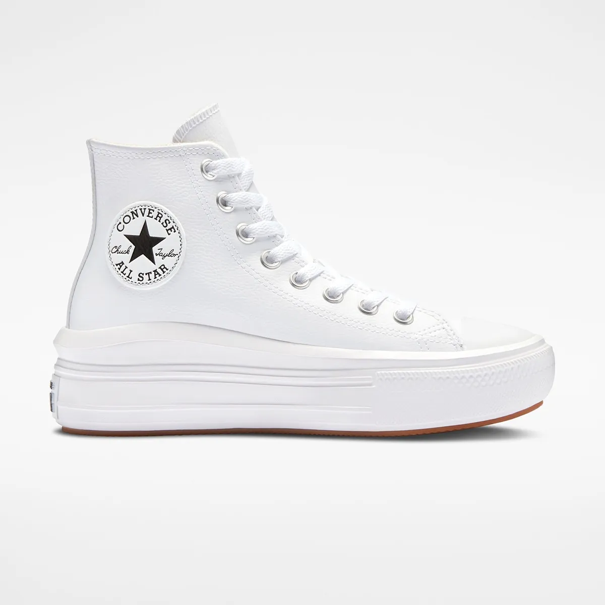 Женские кэжуал кеды Chuck Taylor All Star коллекции Move Leather Converse, белый