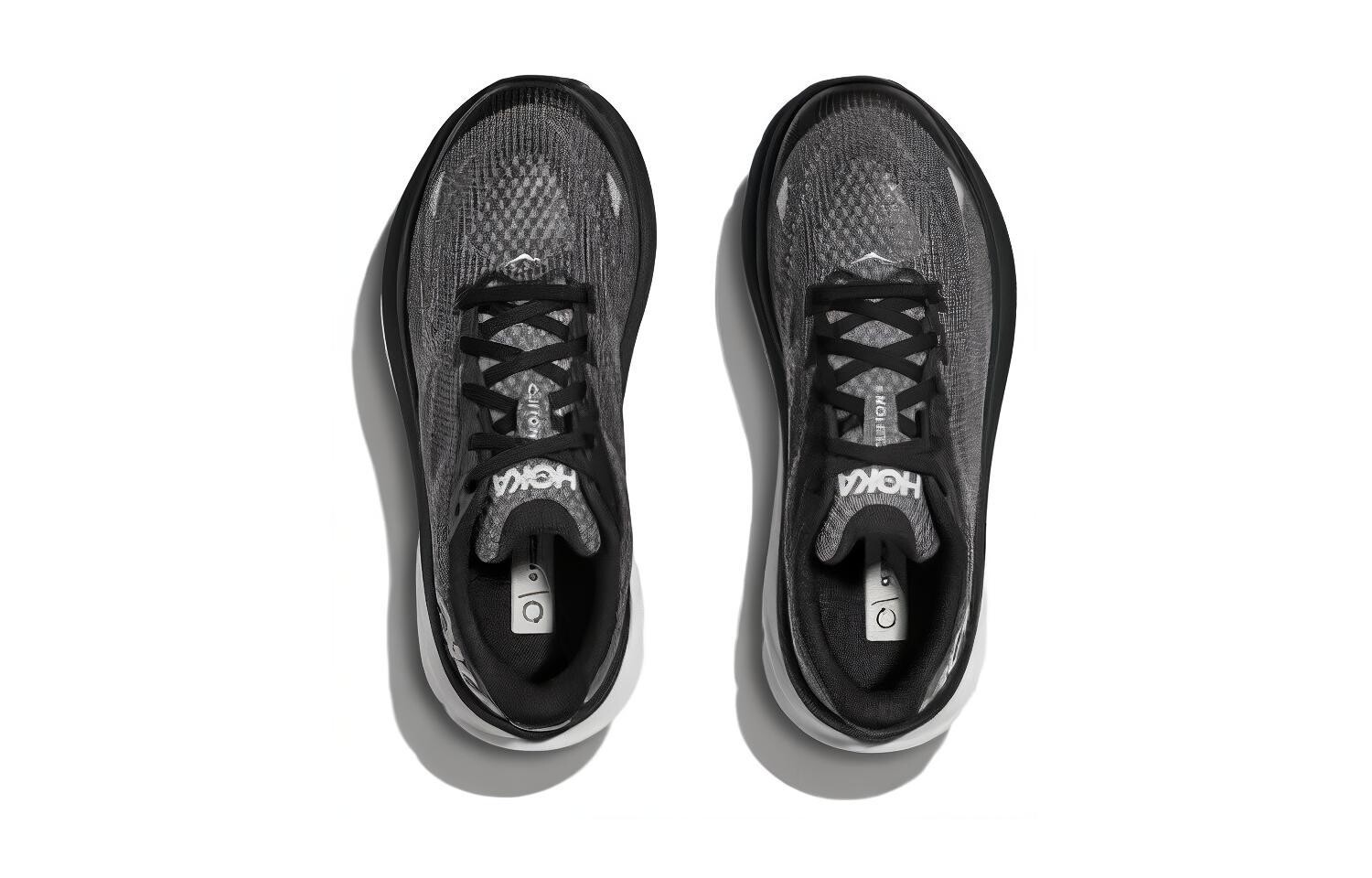 Кроссовки Clifton 9 Kids" для бега для детей Hoka One One, цвет Black Gray — фото 3