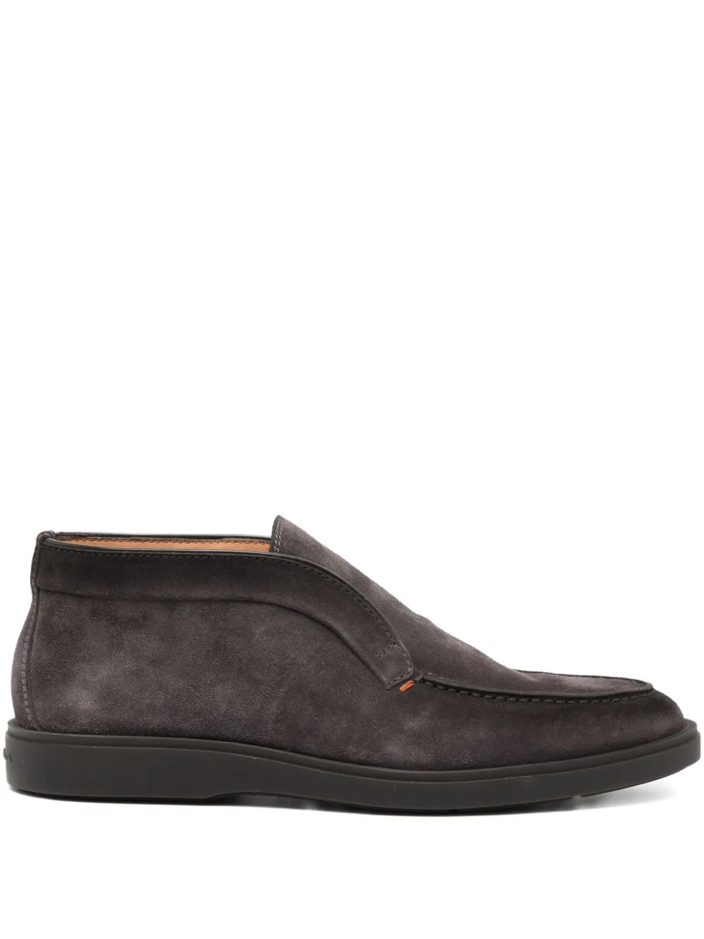 

Кожаные лоферы Santoni, серый