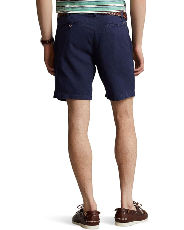 

Шорты Polo Ralph Lauren 8" Straight Fit Linen-Cotton Shorts, цвет Newport Navy