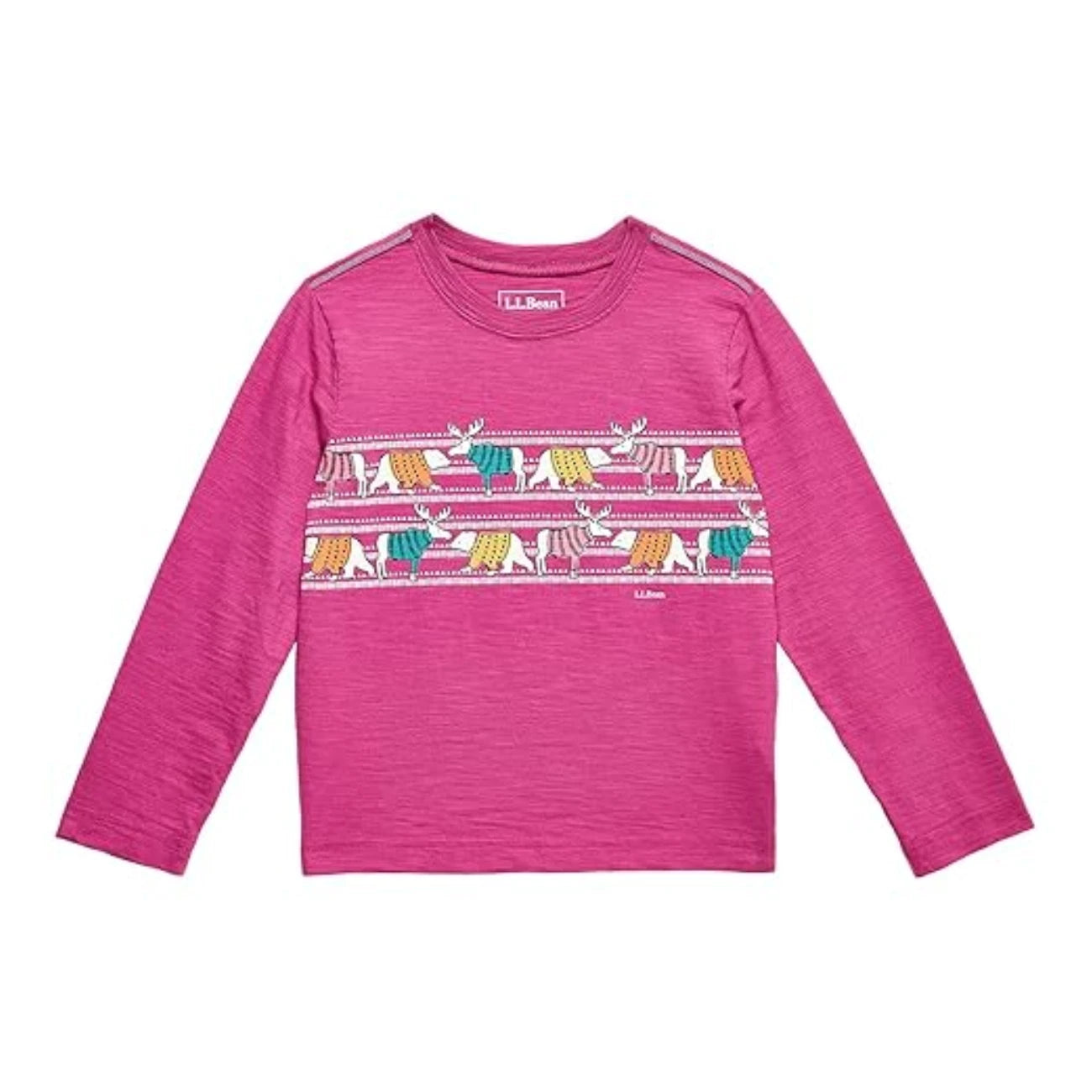 L.L. Bean Детская футболка LLBean Sugar Plum с графическим принтом, светящаяся в темноте, RED640 — фото 3