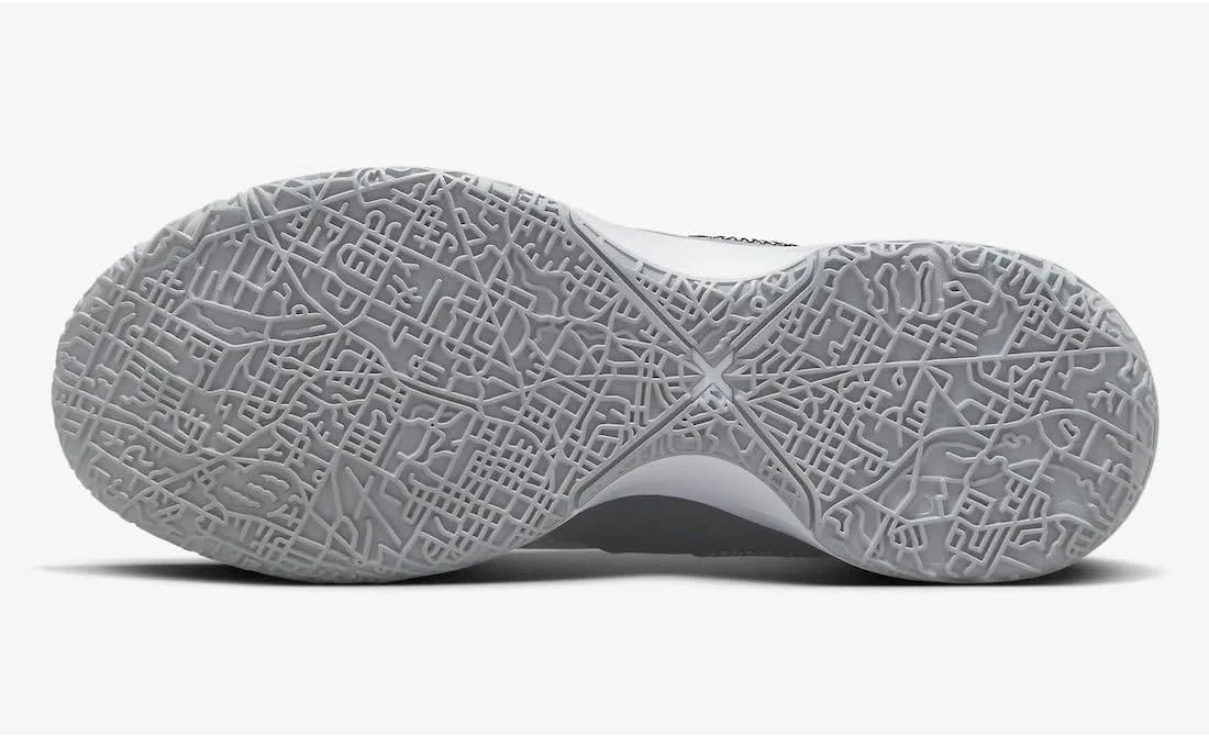 Мужские кроссовки Nike Zoom Lebron NXXT Gen, серый/белый/черный — фото 4