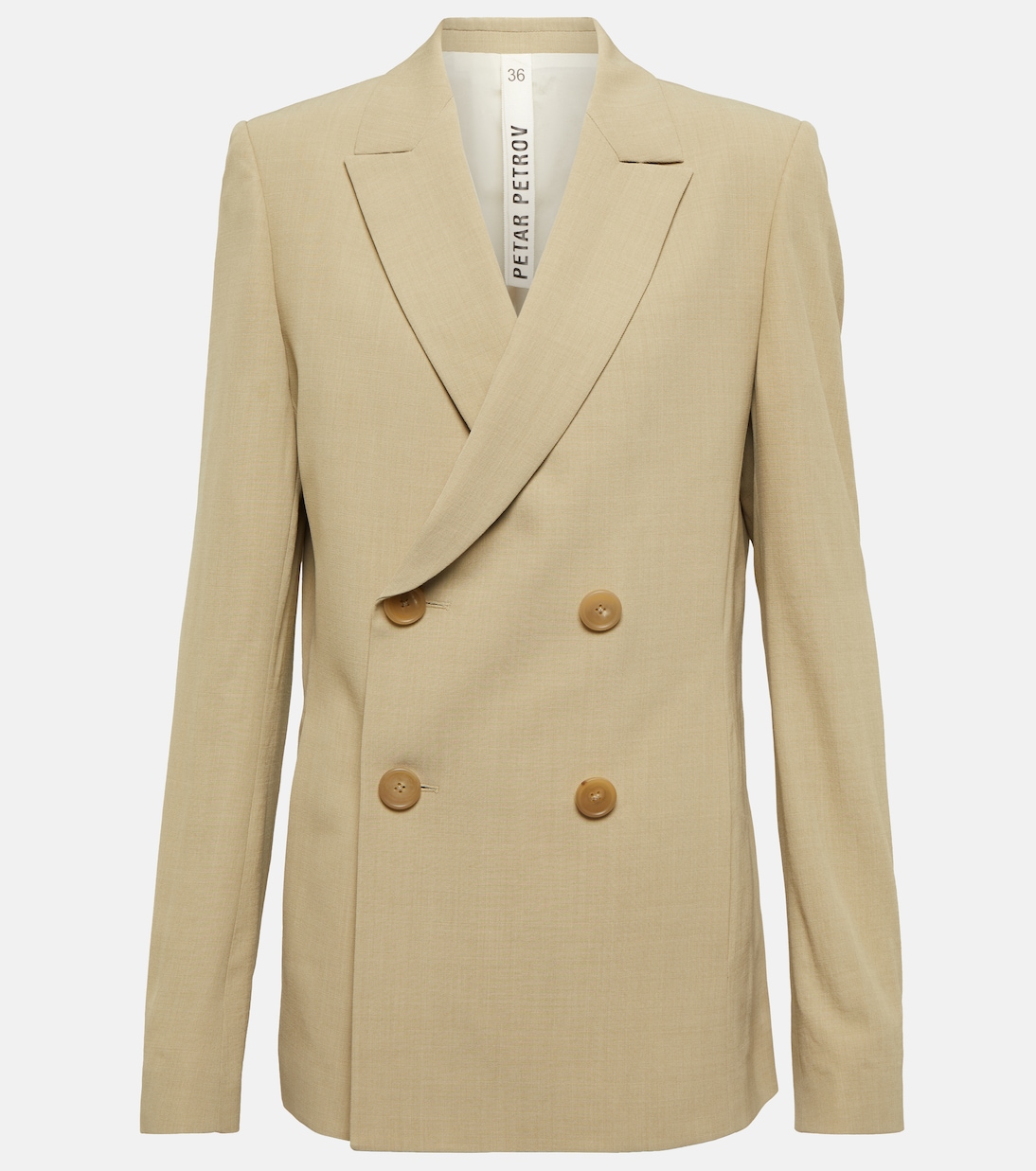 

Двубортный блейзер Petar Petrov, Oyster