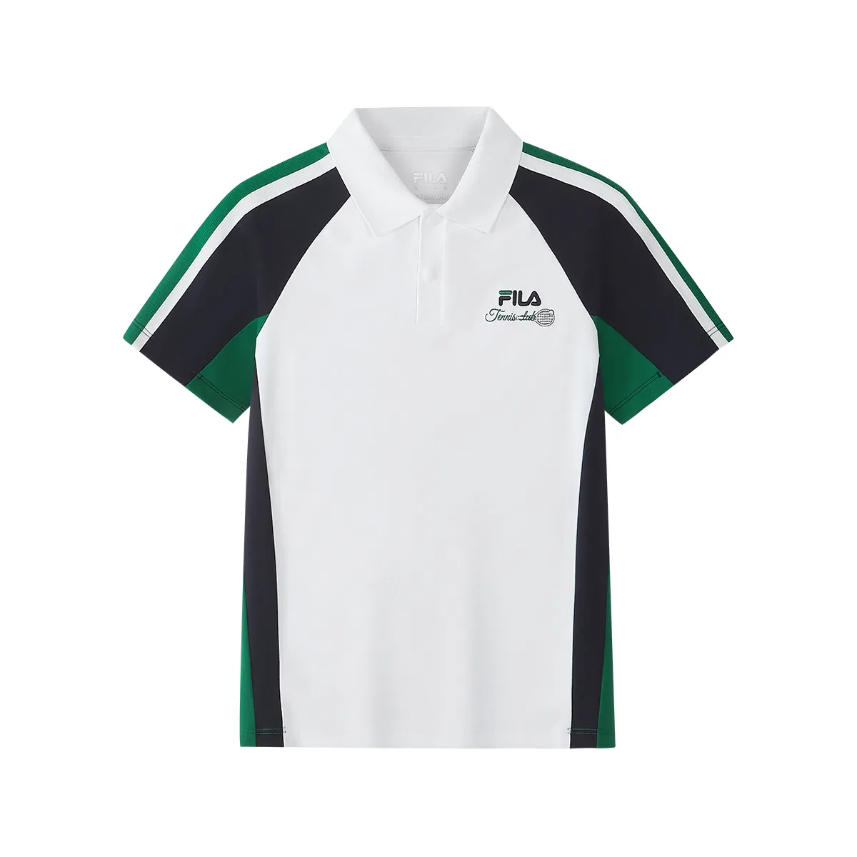 Футболка с отложным воротником FILA KIDS, Jade White