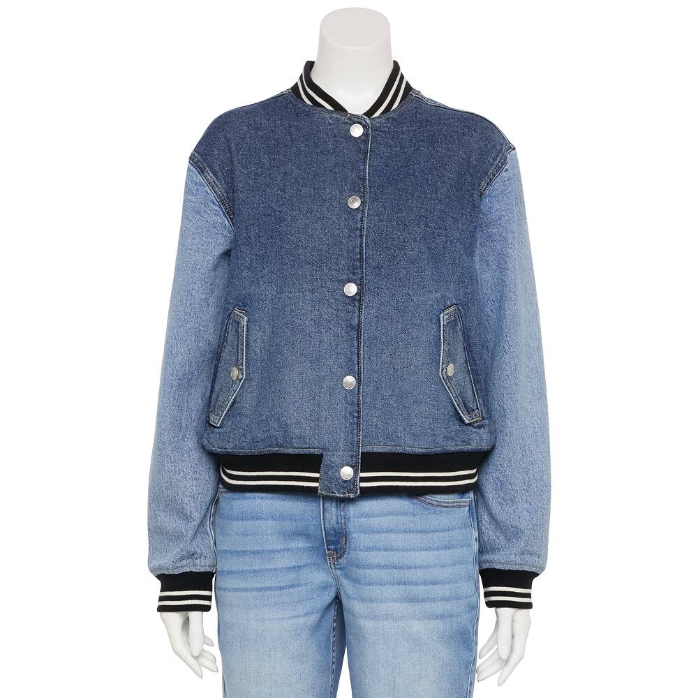 

Джинсовая университетская куртка SO для юниоров, цвет Indigo Wash