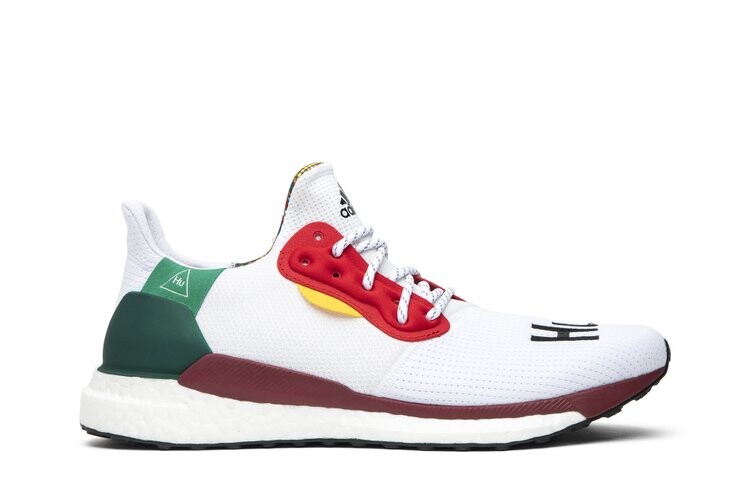 

Кроссовки Adidas Pharrell x Solar Hu Glide 'White', белый, Белый;серый, Кроссовки Adidas Pharrell x Solar Hu Glide 'White', белый
