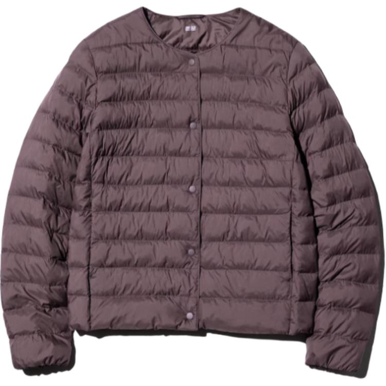 

UNIQLO Женская пуховая куртка бордового цвета, Burgundy