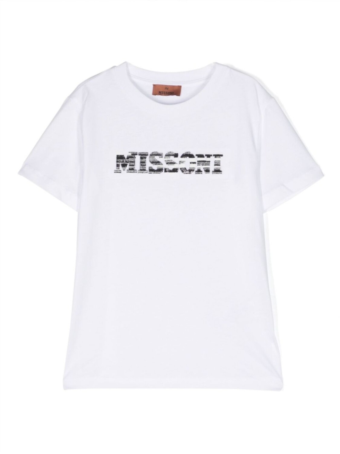 

Missoni Kids футболка с логотипом, белый