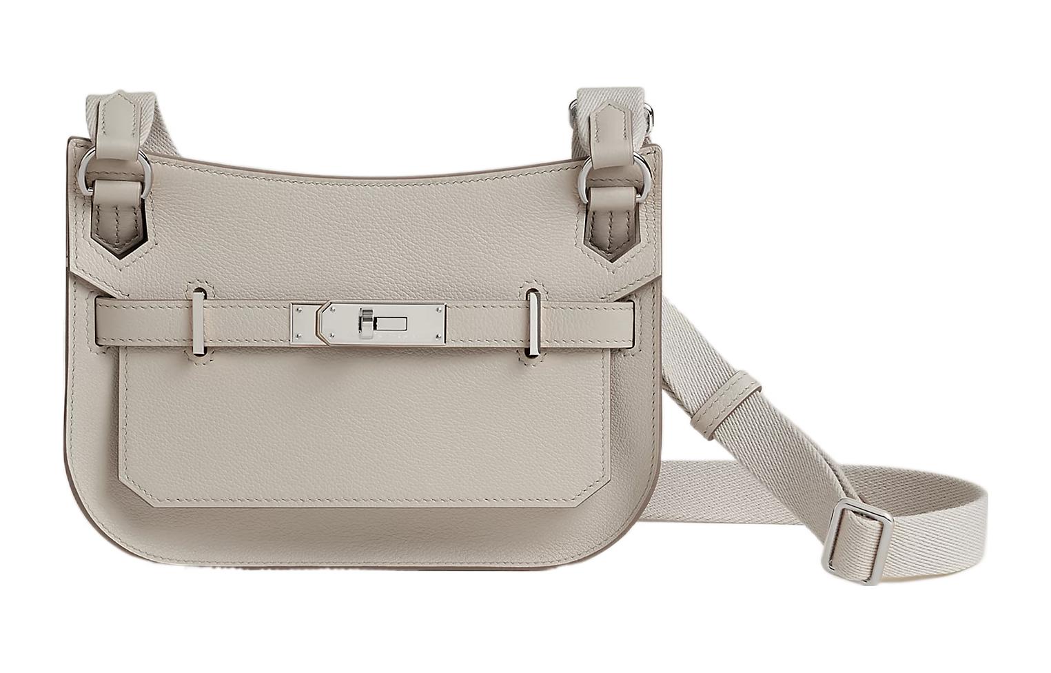

HERMES Сумка через плечо и кроссбоди Jypsiere Mini из телячьей кожи Evercolor, цвет Concrete Gray