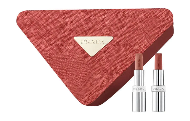 PRADA Набор из 2 помад для естественного макияжа с легким нанесением, Lipstick #B107 3.8g+Lipstick #B101 3.8g