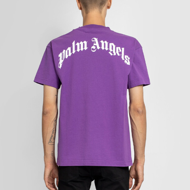 Футболка унисекс фиолетовая Palm Angels, фиолетовый — фото 3