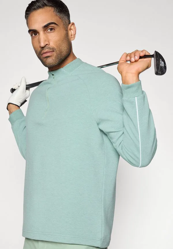 Флисовый джемпер par с молнией на половину длины Nike Golf, White/Steam/Black — фото 4