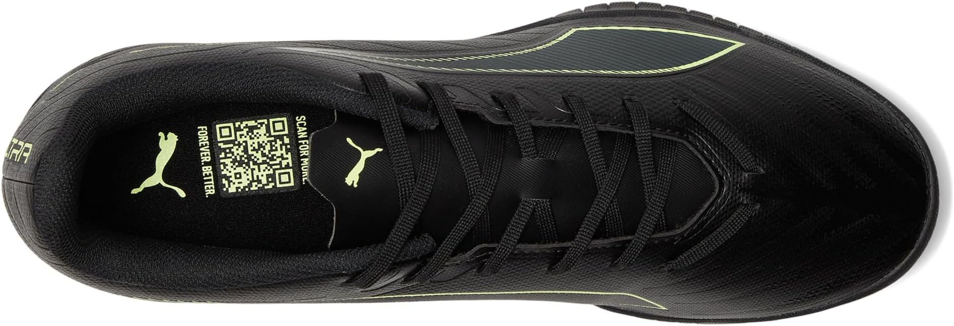 Кроссовки PUMA Ultra 6 Play Turf Trainer Soccer Cleats, цвет Black/Fizzy Light/Green Terrain — фото 2