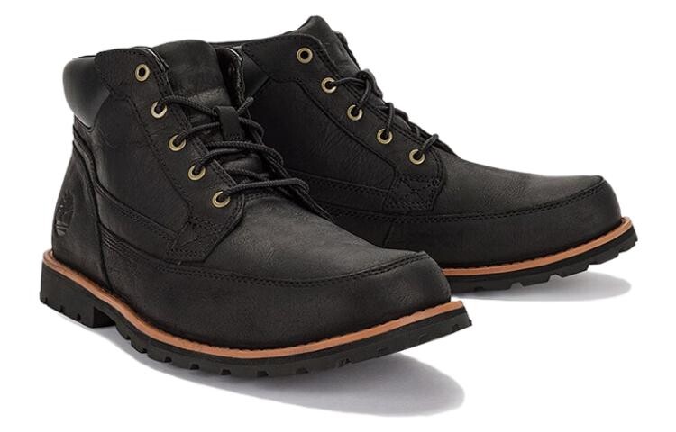 Мужские уличные ботинки Timberland из кожи, черный — фото 3