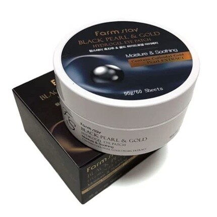 

FARMSTAY Black & Pearl Gold Hydrogel Eye Patch Антивозрастные маски для глаз