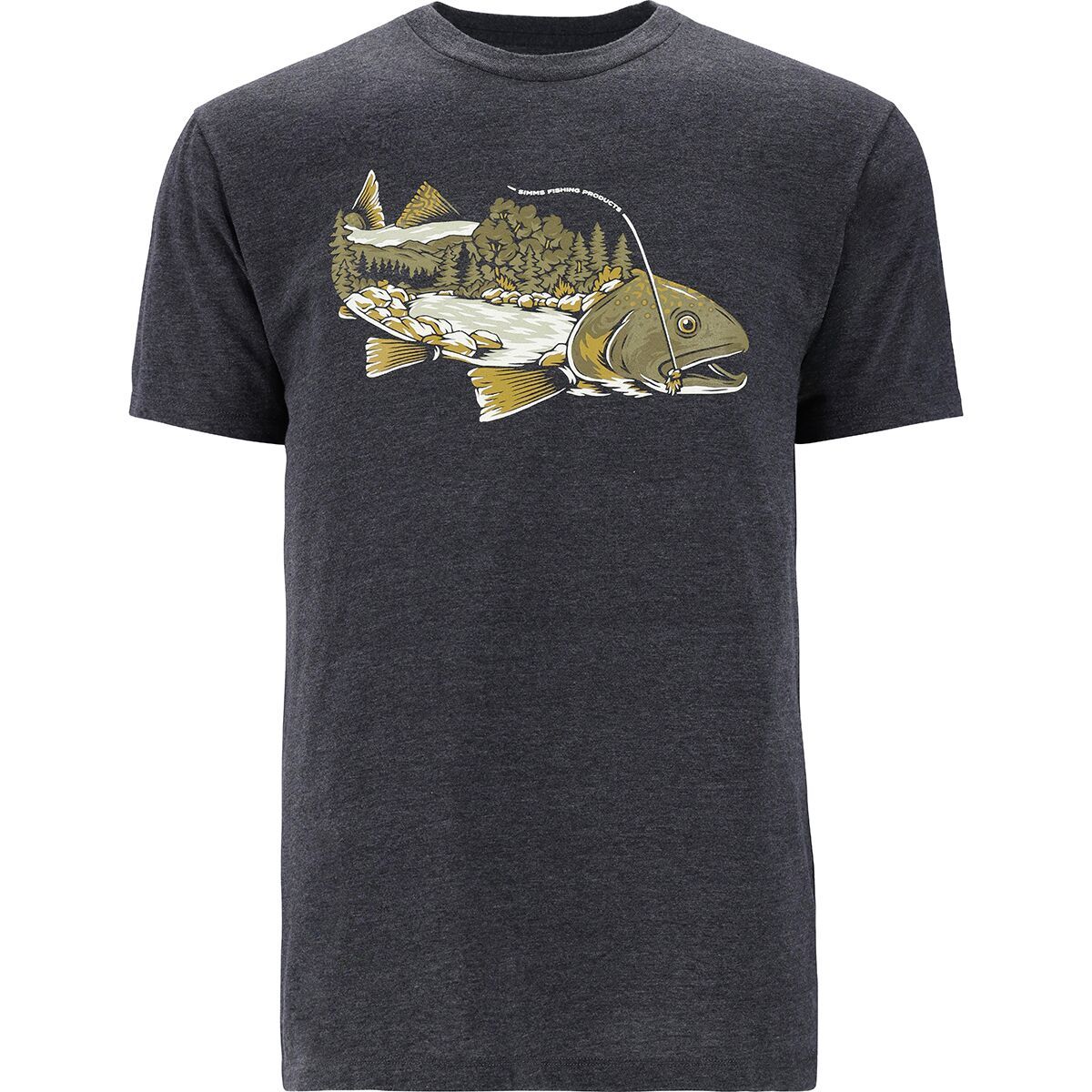 

Футболка Spring flow Simms, цвет charcoal heather