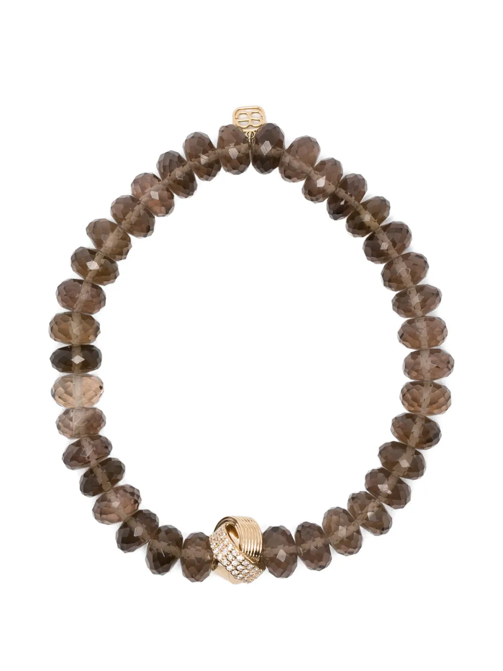 

Браслет с алмазами и кварцем Sydney Evan, золотой