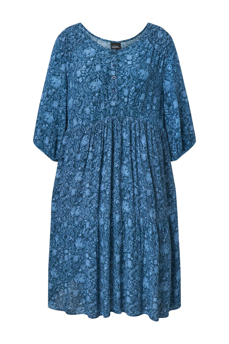 

Миди платье Ulla Popken, Light blue/Dark blue