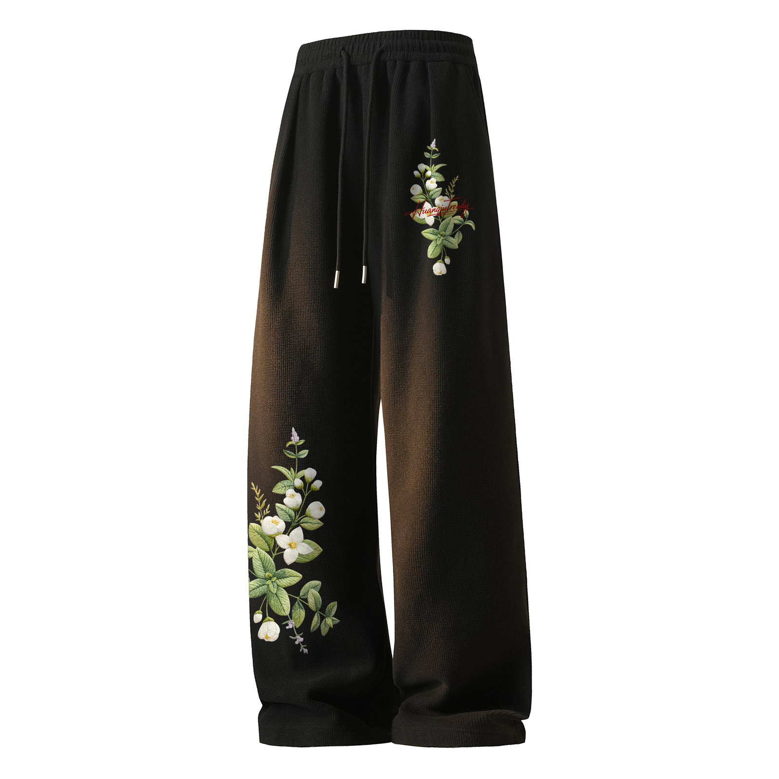 

Вязаные спортивные штаны Unisex HUANQIU, черный