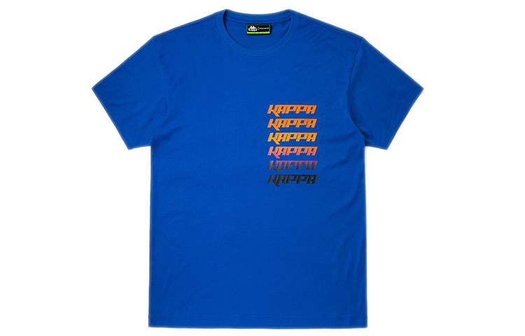 

Футболка мужская с круглым вырезом, умеренный прямой крой Kappa, синий